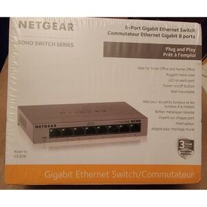 Netgear 8-port Gigabit Ethernet Switch (GS308-100PAS)